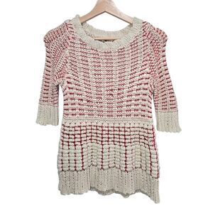 Anthropologie Fiets Voor Hidden Glow Open Knit Sweater